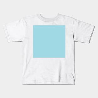 Solid Blue Martha Light Blue Monochrome Minimal Design Kids T-Shirt